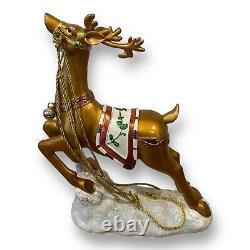 Santa In Sleigh With 2 Reindeers Christmas Decoration Costco Exclusive