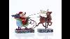 Santa In Sleigh With Reindeer