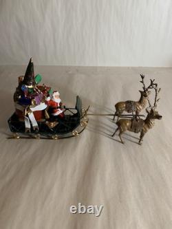Santa In Sleigh with Bag Of Presents reindeer Barclay Manoil Jags Toy Conversion