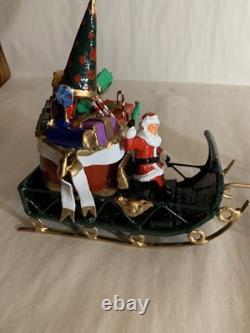 Santa In Sleigh with Bag Of Presents reindeer Barclay Manoil Jags Toy Conversion