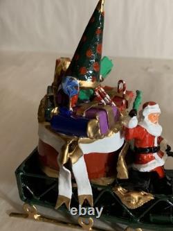 Santa In Sleigh with Bag Of Presents reindeer Barclay Manoil Jags Toy Conversion