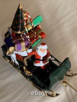 Santa In Sleigh with Bag Of Presents reindeer Barclay Manoil Jags Toy Conversion