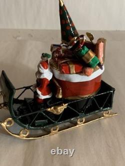 Santa In Sleigh with Bag Of Presents reindeer Barclay Manoil Jags Toy Conversion
