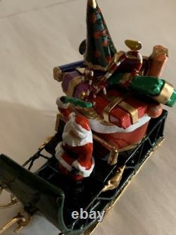 Santa In Sleigh with Bag Of Presents reindeer Barclay Manoil Jags Toy Conversion