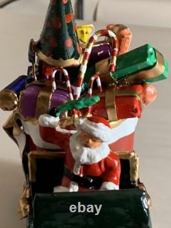 Santa In Sleigh with Bag Of Presents reindeer Barclay Manoil Jags Toy Conversion