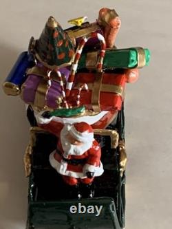 Santa In Sleigh with Bag Of Presents reindeer Barclay Manoil Jags Toy Conversion