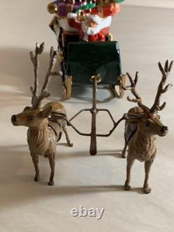 Santa In Sleigh with Bag Of Presents reindeer Barclay Manoil Jags Toy Conversion