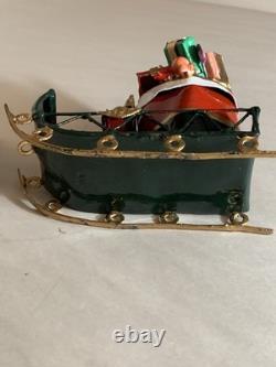 Santa In Sleigh with Bag Of Presents reindeer Barclay Manoil Jags Toy Conversion