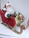 Santa On Sleigh Vintage 1998 Christmas Holiday Creation Animated And Music