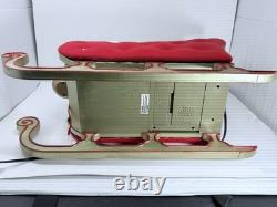 Santa On Sleigh Vintage 1998 Christmas Holiday Creation Animated And Music