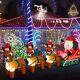Santa On Sleigh With Reindeers 8 Ft Led Christmas Inflatable Outdoor Decorations