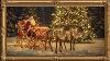 Santa Reindeer Sleigh Frame Tv Art 4k Vintage Christmas Screensaver With Frame Framed Christmas Art