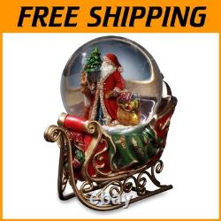 Santa & Reindeer Sleigh Water Globe Christmas Gift