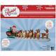 Santa Reindeer Sleigh With Rudolph Christmas Airblown Inflatable