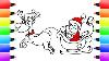 Santa S Sleigh Reindeer Fun Christmas Drawings Coloring Book For Children