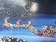 Santa Sleigh With 3 Reindeer Yard Art Lights In Motion Or Steady