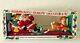 Santa Sleigh And 2 Reindeer Tabletop Blow Mold By Empire 24 With Original Box