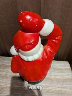 Santa Sleigh and Reindeer Vintage Blow Mold