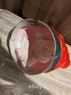 Santa Sleigh and Reindeer Vintage Blow Mold