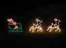 Santa In Sleigh Reindeer Animated Outdoor Led Lighted Decoration Steel Wireframe