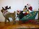 Santa In Sleigh And Reindeer Large Animated Holiday Decor By Holiday Living