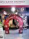 Santa's Sleigh Archway Inflatable 9 Ft Tall Brand New! Christmas Reindeer
