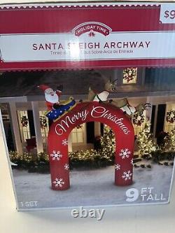 Santa's Sleigh Archway Inflatable 9 FT TALL BRAND NEW! Christmas Reindeer