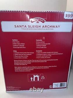 Santa's Sleigh Archway Inflatable 9 FT TALL BRAND NEW! Christmas Reindeer