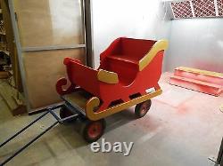 Santa's Sleigh PLYWOOD Large sit in Christmas Wooden Take Apart 1500 mm long