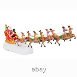 Santa's Sleigh and Reindeer Assortment Christmas Decoration Accessories Musical