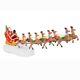 Santa's Sleigh And Reindeer Assortment Christmas Decoration Accessories Musical