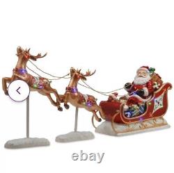 Santa's Sleigh and Reindeer Assortment by The Holiday Aisle