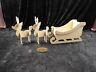 Santa's Sleigh & Two Reindeer Wooden Mdf Snowman Family Christmas 620mm Long