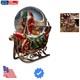 Santa With Reindeer And Sleigh Water Globe San Francisco Music Box Company