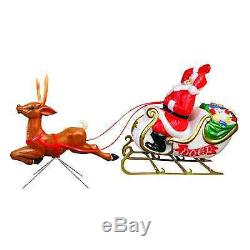 Santa with Sleigh and Reindeer