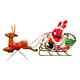 Santa With Sleigh And Reindeer