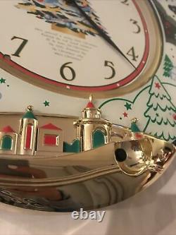 Seiko Melodies In Motion Santa, Reindeer, Sleigh Christmas Chiming Musical Clock