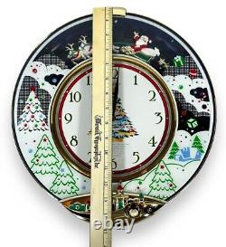 Seiko Wall Clock Musical Melodies in Motion Christmas Tree Santa Sleigh Reindeer