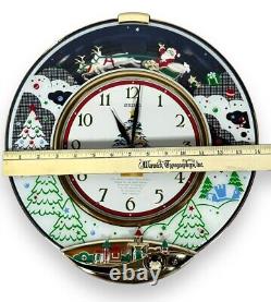 Seiko Wall Clock Musical Melodies in Motion Christmas Tree Santa Sleigh Reindeer