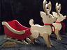 Sleigh-reindeer Wooden Mdf Santa's Xmas Christmas Decoration Freestanding