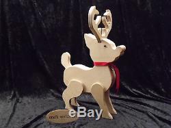 Sleigh-Reindeer wooden MDF Santa's XMAS Christmas Decoration Freestanding