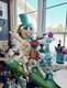 Snowman And Reindeer Riding A Sleigh Stand Alone Christmas Decoration New