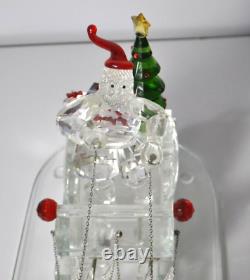 Sorelle Crystal Up Up and Away Santa with Sleigh, 8 Reindeer, Tree & Gifts Large