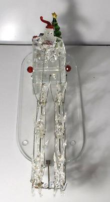 Sorelle Crystal Up Up and Away Santa with Sleigh, 8 Reindeer, Tree & Gifts Large