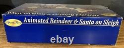 Special Times Animated Reindeer & Santa On Sleigh 18 x 36 Tested