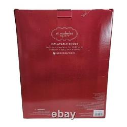 St Nicholas Square 12FT Santa Sleigh & Reindeer Inflatable NEW SEALED 56×144×35