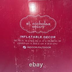 St. Nicholas Square Inflatable Santa Sleigh Reindeer Christmas Outdoor Decor