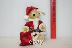 Steiff Friends Of Christmas Set Santa Bear Sleigh Reindeer Lim Ed Rare HTF Excel