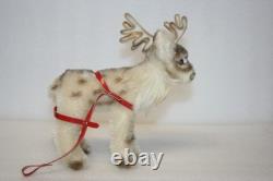 Steiff Friends Of Christmas Set Santa Bear Sleigh Reindeer Lim Ed Rare HTF Excel