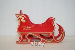 Steiff Friends Of Christmas Set Santa Bear Sleigh Reindeer Lim Ed Rare HTF Excel